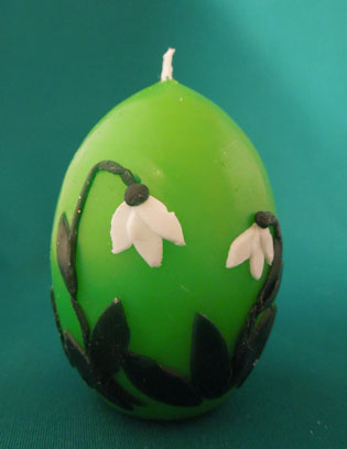 Osterkerze Ei klein